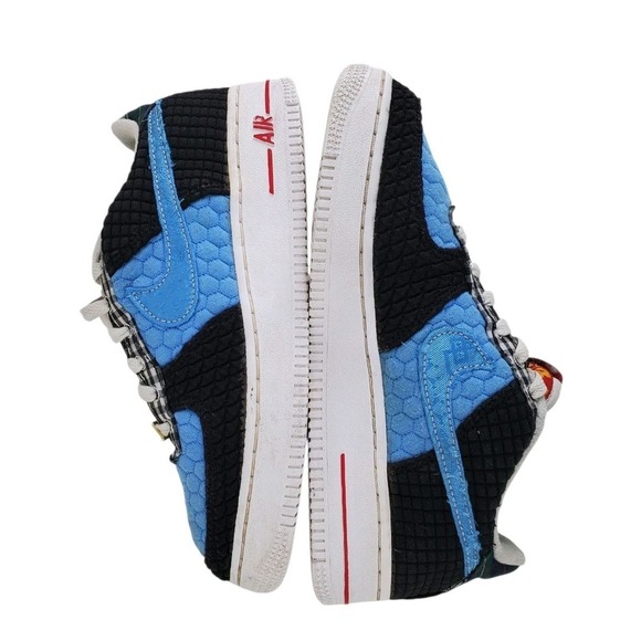 Nike AF1 LV8 GS Low Sneakers Shoes Youth 4.5 Y Womens 6 Blue Black White - Picture 11 of 13